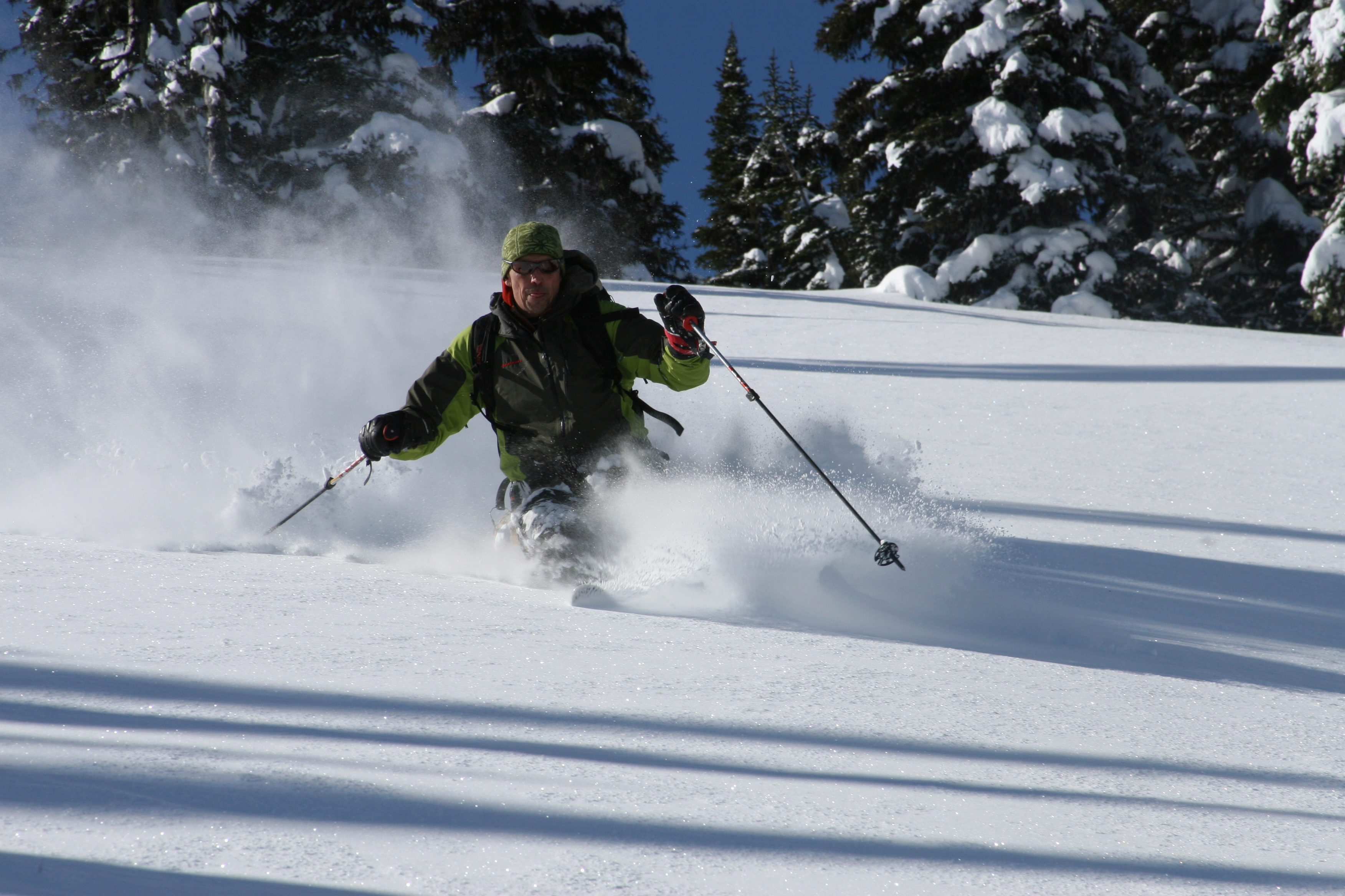 Bearpaw Heli skiing deep powder